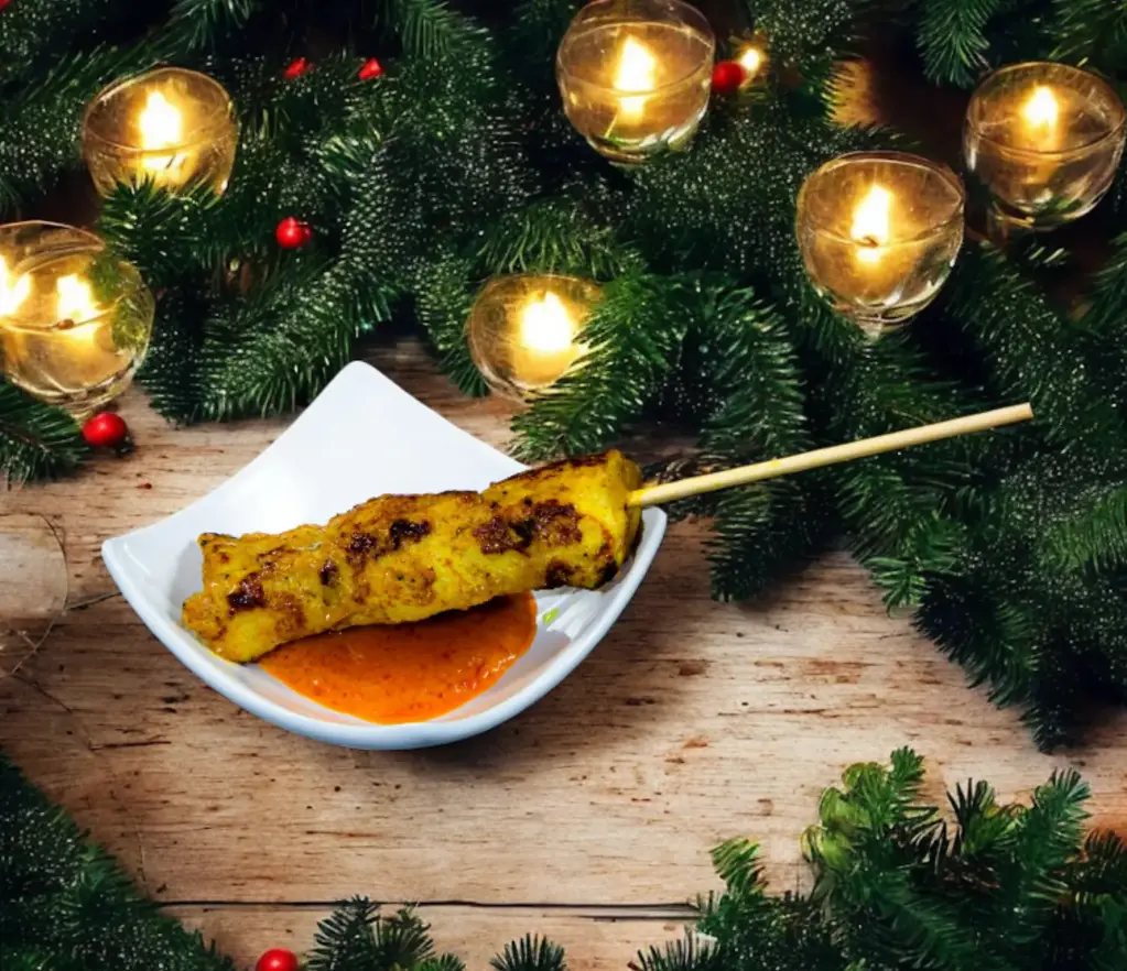 Gemarineerd kippespiesje 