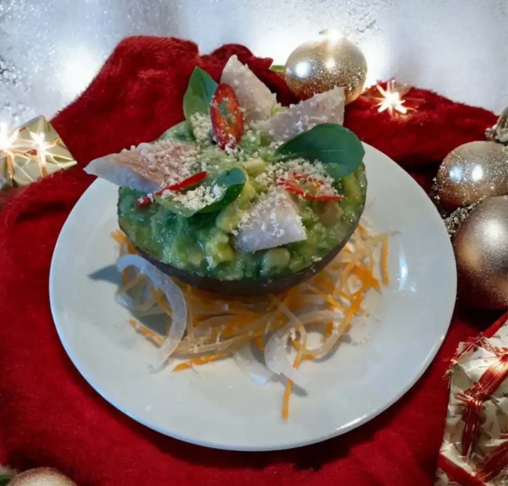 Gerookte paling met avocado en vijg-amandel toast