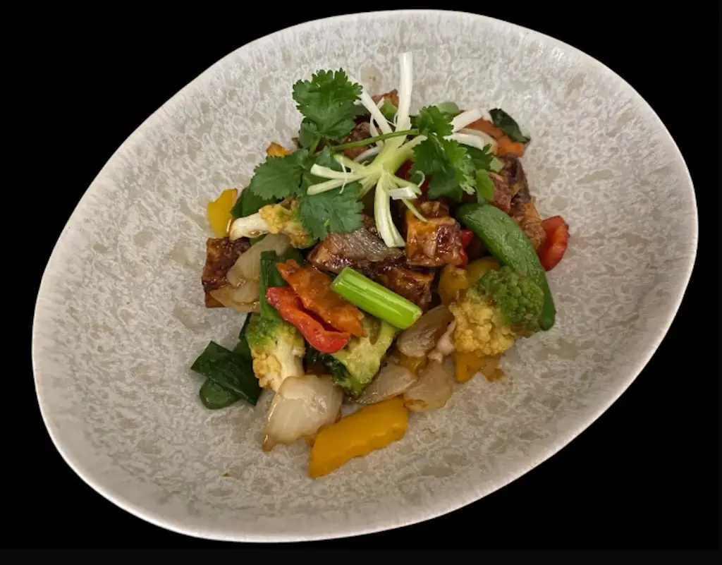 Gebakken tofoe met groentjes