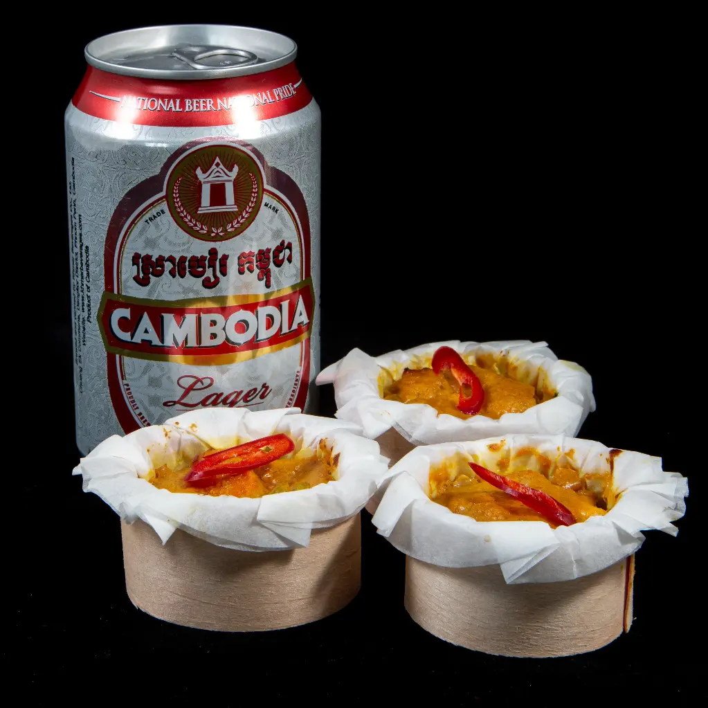 Cambodjaanse mini amok met kip