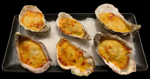 Gegratineerde oesters (per 6 stuks)