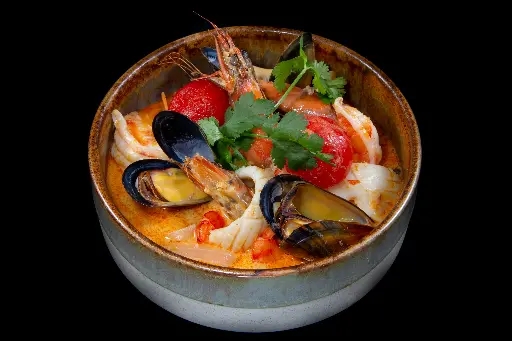 Oosterse curry met zeevruchten