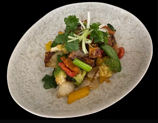 Gebakken tofoe met groentjes