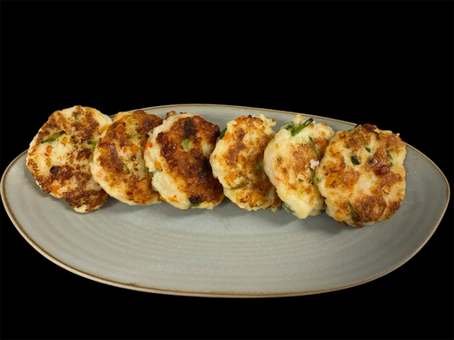 Inktviscake met groentjes